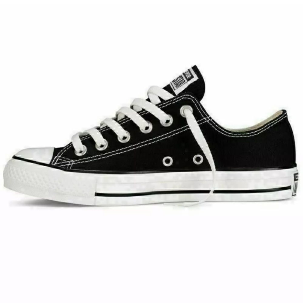 Converse All Star, Canvas, Low Top Sneakers-Black